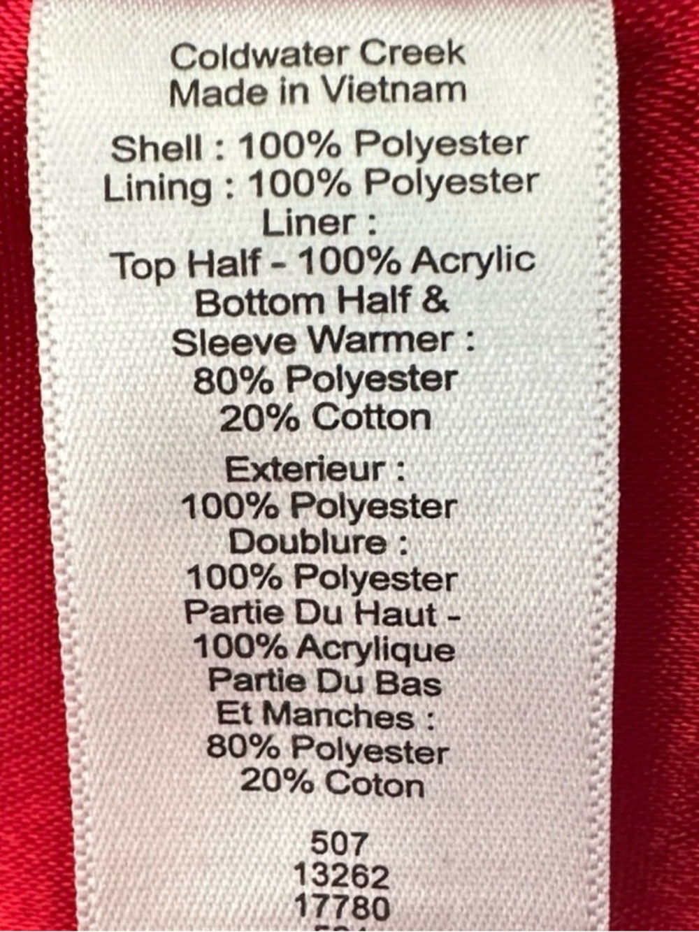 Coldwater Creek Hooded Women's Coat All weather size XL Red - Picture 8 of 8